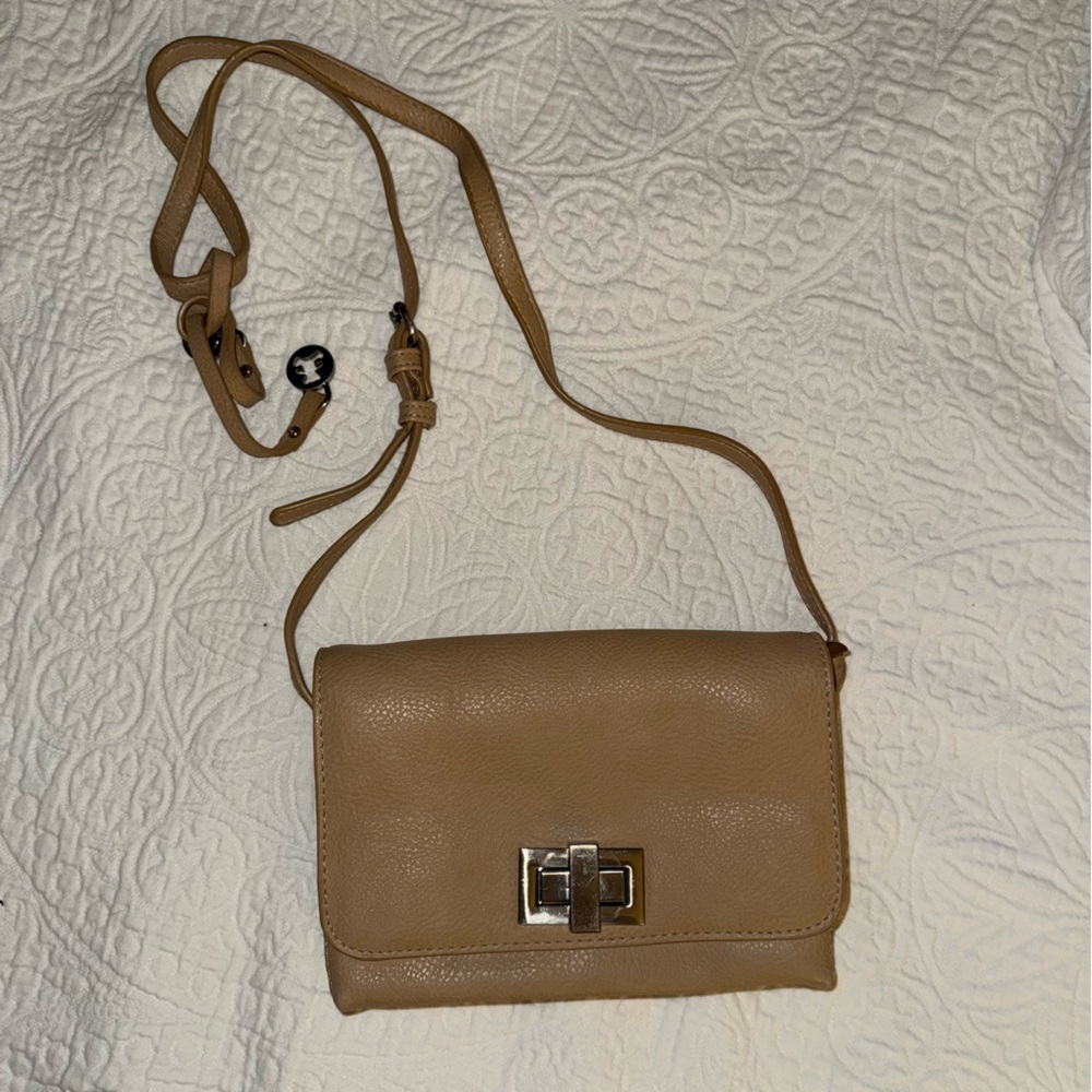 Lulucastagnette French Tan Crossbody Purse